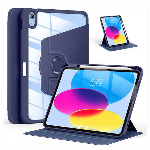 Funda Smart Para Ipad 10.2" Giratorio 360º Con Ranura Para Bolígrafo, Replica Premíum